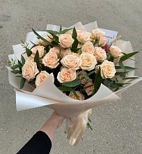 Букет Кремовые розы Латте в Новые Лапсары