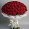 Букет 101 Красная роза Блэк Мэджик в Новые Лапсары
