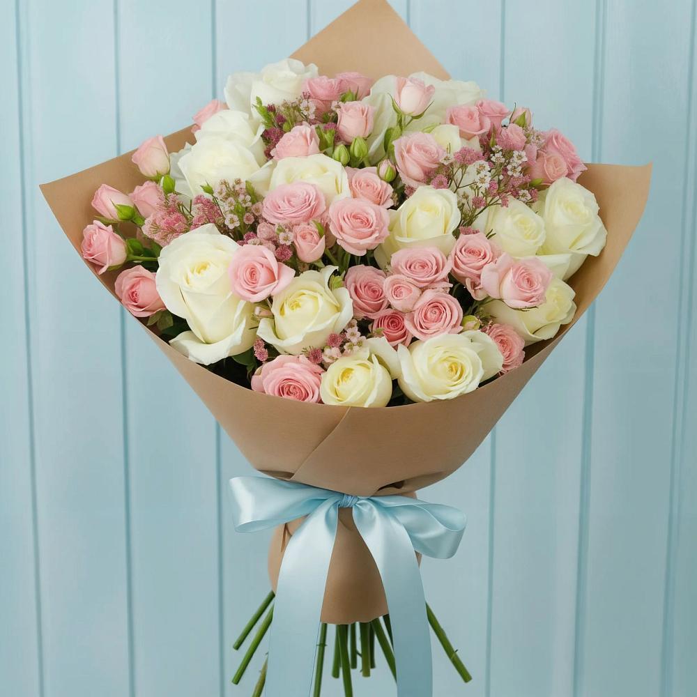 Букет цветов из: Розы в Новые Лапсары