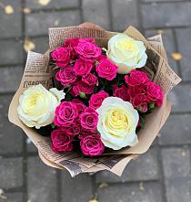 Букет цветов из:  Розы #REPLACE_PRED# Новые Лапсары