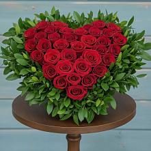 Цветочная композиция из Розы в виде сердца #REPLACE_PRED# Новые Лапсары