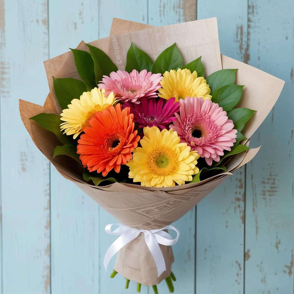Букет цветов из: Герберы в Новые Лапсары