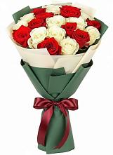 Букет Микс из красных и белых роз #REPLACE_PRED# Новые Лапсары