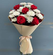 Букет цветов из:  Розы и Хризантемы #REPLACE_PRED# Новые Лапсары
