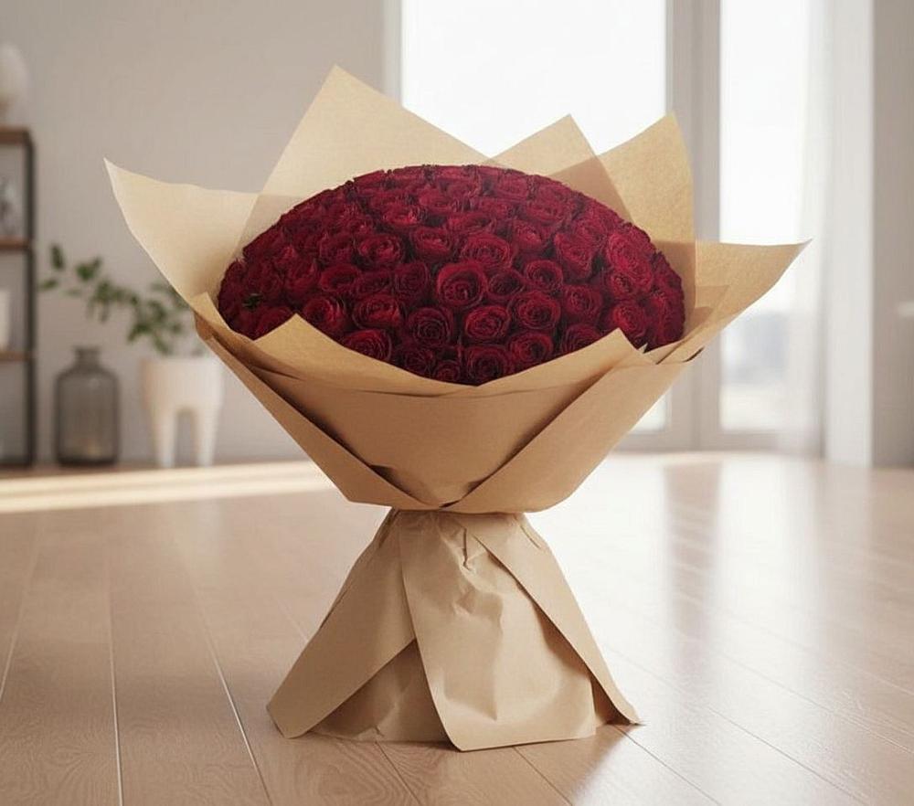 Букет 101 Красная роза в Новые Лапсары