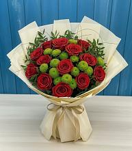 Букет цветов из:  Розы и Хризантемы #REPLACE_PRED# Новые Лапсары