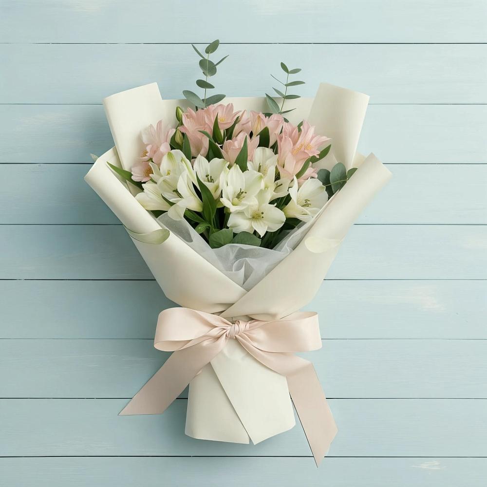 Букет цветов из: Альстромерии в Новые Лапсары