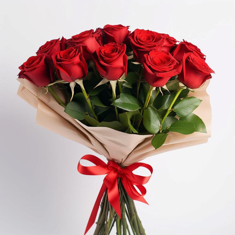 Букет 11 Красных роз Эдлесс Лав в Новые Лапсары