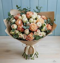 Букет цветов из:  Альстромерии и Розы в Новые Лапсары