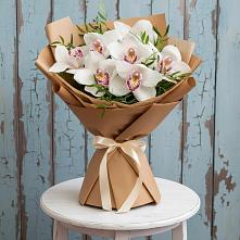 Букет цветов из:  Орхидеи и Розы в Новые Лапсары